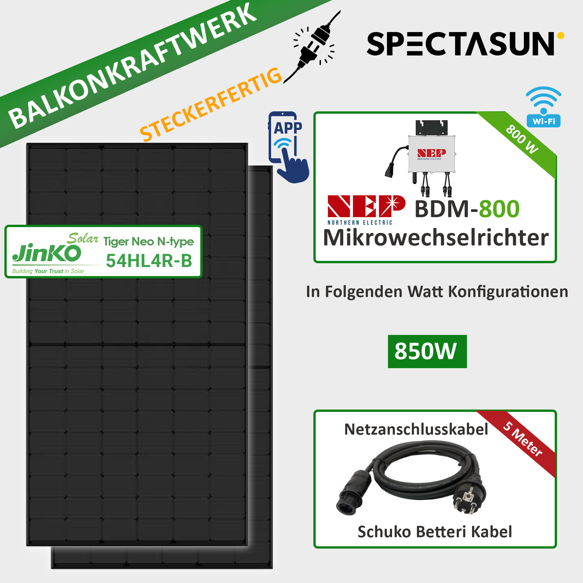 Balkonkraftwerk - Jinko Full Black