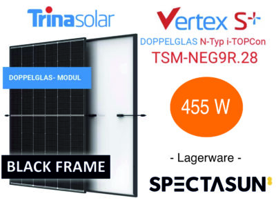 455w Trina Vertex S+ TSM-NEG9R.28 Doppelglas Solarpanel