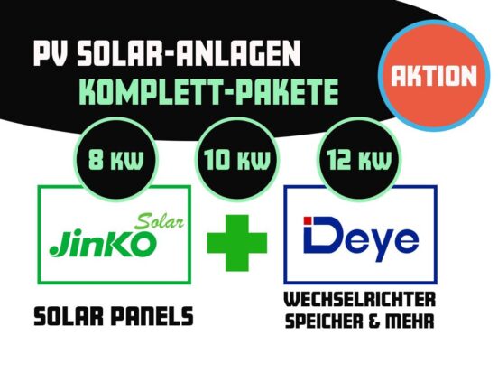 Sommeraktion -  8 kw bis 12 kw Jinko + Deye PV Anlage