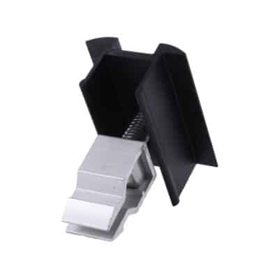 Schwarze Schnellmontage-Mittelklemme